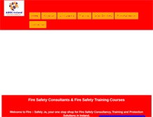 Tablet Screenshot of fire-safety.ie